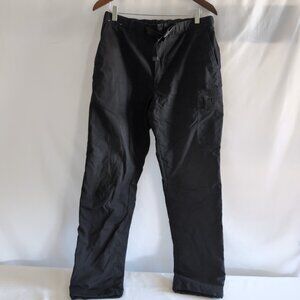 Uniqlo Men's Black HEATTECH Fleece Lined Pants, Medium